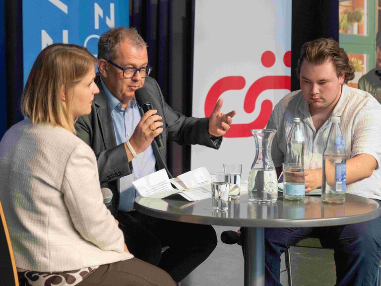 Interview auf der Bühne