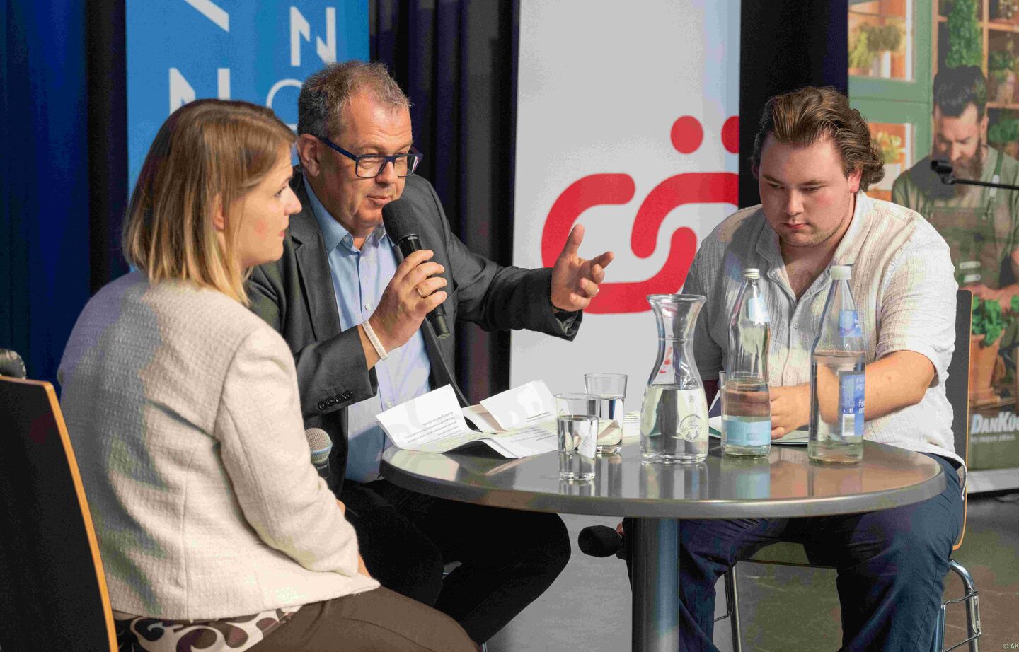 Interview auf der Bühne