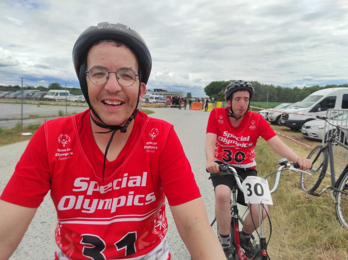 Radfahrer beim Wettbewerb