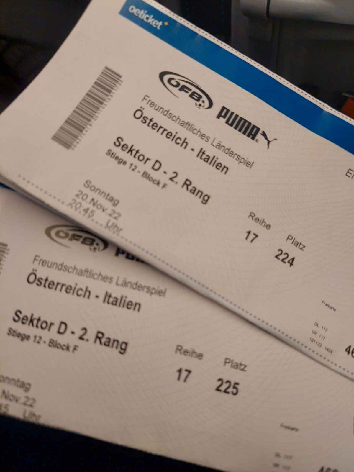 Tickets für Freundschafts-Länderspiel