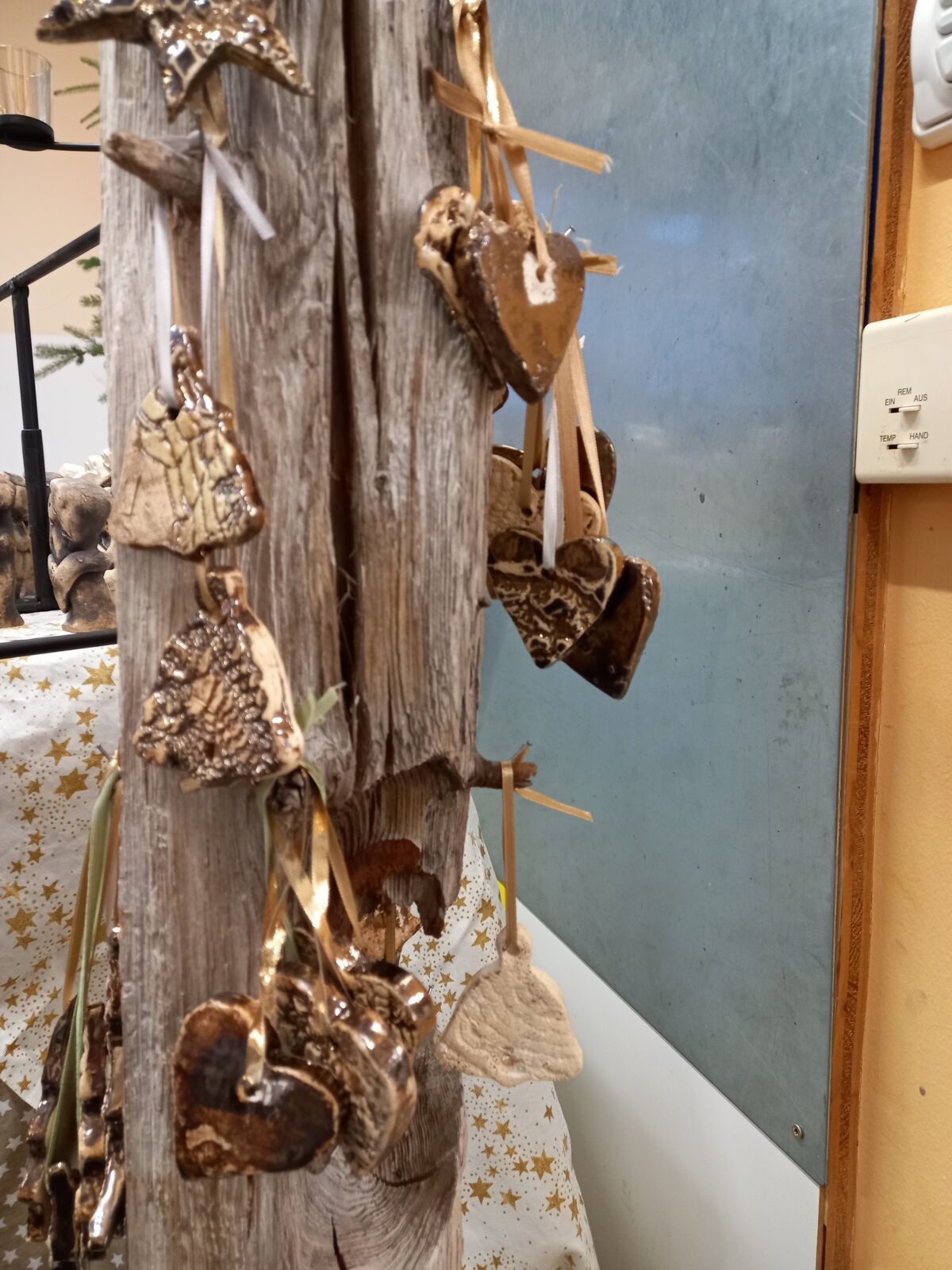 Herz-Anhänger aus Ton