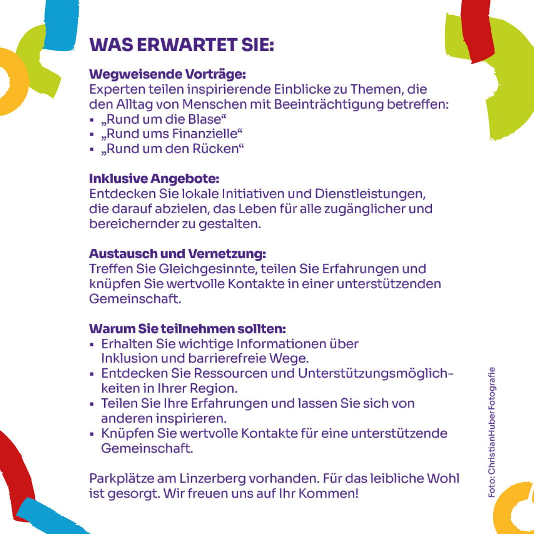 Folder mit Info-Text