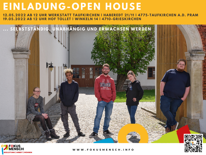 Infoblatt: Einladung - Open House